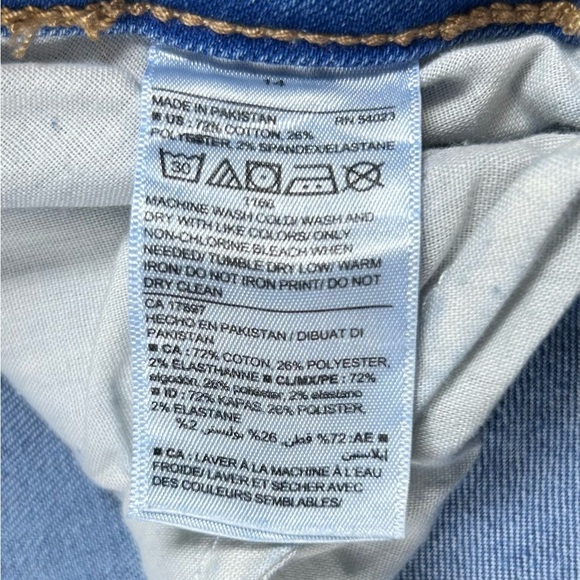 Old Navy Women's Rockstar Blue Jeans. High Rise. Stretch. Size 14 - Picture 4 of 8